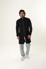 Jaleco Masculino Gabardine Felipe - Negro