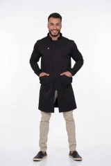 Jaleco Masculino con Solapa Douglas - Negro