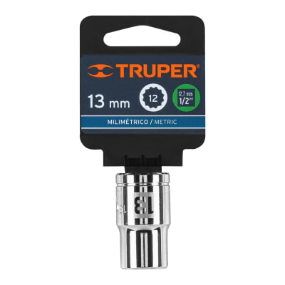 DADO POLIGONAL TRUPER 13mm CORTO