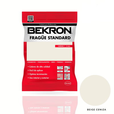 Fragüe Standard Beige-Ceniza1kg Piso Muro Int/exterior Bekron1