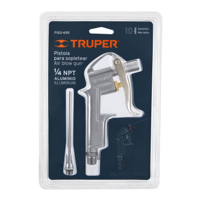 PISTOLA DE AIRE TRUPER PARA SOPLETEAR 1/4NPT ALUMINIO PISO-695
