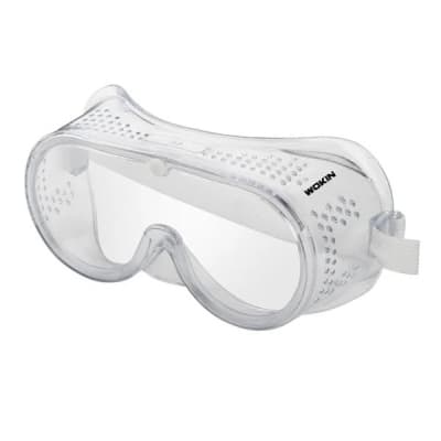 Lentes De Seguridad Antiparra Transparente Con Elastica Wokin1