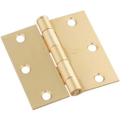 Bisagra 3.5x3.5 Par Con Tornillo F2495 Dorada