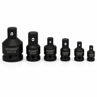 Adaptador Cuadrante Para Dado Impacto 3/4, 1/2, 3/8, 1/4 de 6pcs Encastre Reductor Ampliacion
