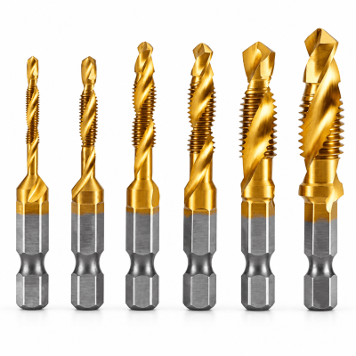 SET 6 BROCAS MACHO MADERA Y  METAL M3 A M101