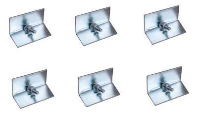 Angulo Tensor Metalcon Galvanizado 40x40x70mm PACK 6 UND1