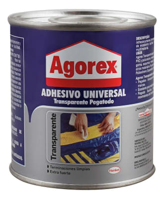 Pegamento Adhesivo De Contacto Transparente Agorex 240 Cc