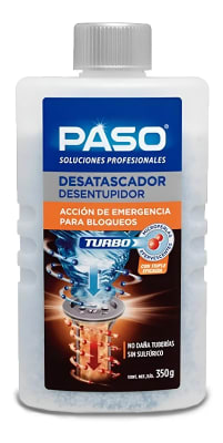 Destapa Cañería Cocina Y Baño Microperlas 350g Paso Turbo1