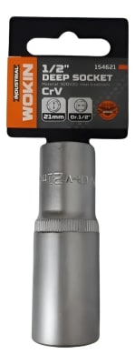 Dado Hexagonal Largo 1/2 Cuadrante X 21mm Wokin