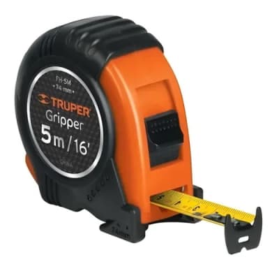 Huincha Para Medir 5mts Contra Impacto Truper