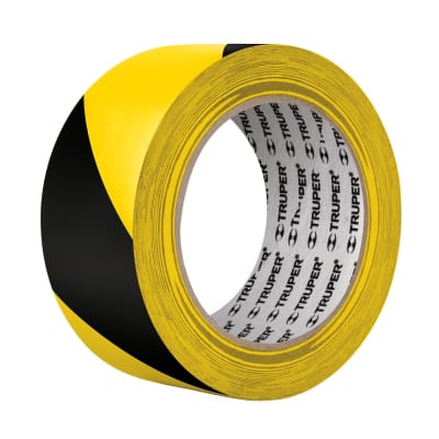 Cinta Delimitadora Pvc Amarillo/negro Adhesiva