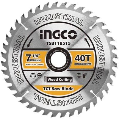 Disco Sierra Circular 7 1/4 40t Ingco