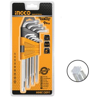 Set Llaves Torx Industrial 9 Piezas T10-t50 Hhk13091
