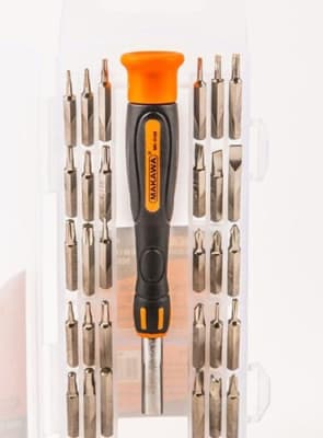 Mini Destornillador Relojero Con 30 Puntas Makawa MK-0148