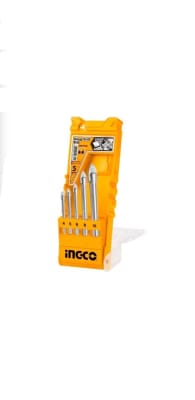 Set Brocas Punta Flecha Cerámica Vidrio 5 Pcs Ingco Akd70581
