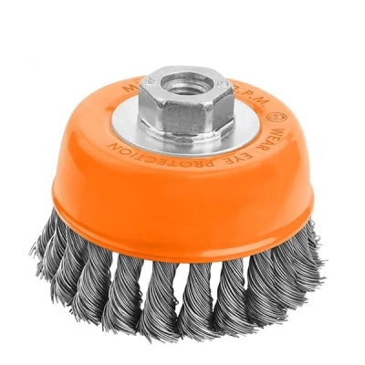 Grata Copa Trenzada De 5Pulg Chascon Acero Wokin