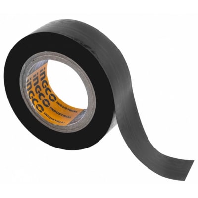 Cinta Aisladora Pvc Negra Ancho 18mm Ingco Hpet1101