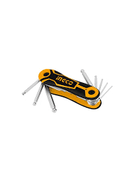 Set De Llaves Allen Punta Bola 8pcs 2-8mm Ingco Hhk140821