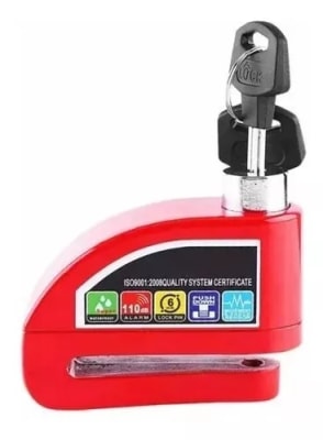 Candado Alarma Bici/moto Freno De Disco Antirrobos