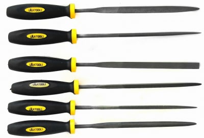 Set De Limas Junior 6'' Uyustools M/bicolor 6 Piezas