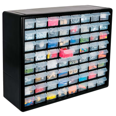 CAJA ORGANIZADOR 64 GAVETAS 40X51CMS