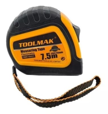 Huincha de Medir 7.5 Metros Con Freno Toolmak1