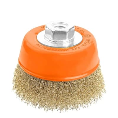 Grata Copa Bronce 5 puLG Chascon Ondulado M14 Galletero Wokin1