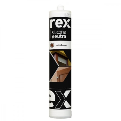 Silicona Neutra Marron 300ml Rex