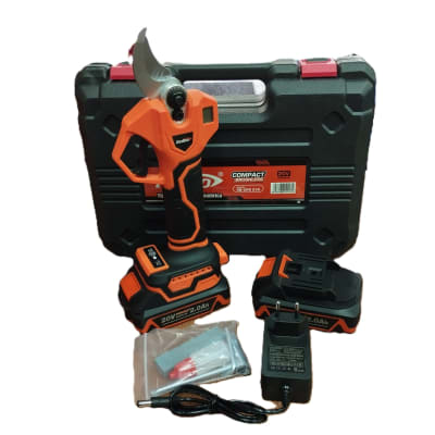 Tijera de Podar Inalámbrica Redbo 20V 2 Baterias + Cargador