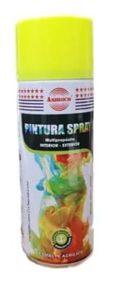 Pintura Spray Amarillo Fluorescente Fluor1
