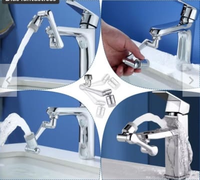 Adaptador Aireador Universal Lavamanos 1080 Grados Rotativo