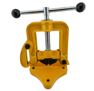 PRENSA CAÑERIA HASTA 3 PULGADAS PARA USAR TERRAJA SOBRE MESA DE TRABAJO