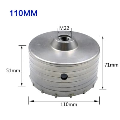 Sierra Copa Diamantada Concreto 110mm ( NO INCLUYE TOMA)