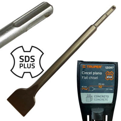 Cincel Plano 40mm x 250mm Sds Plus Truper1