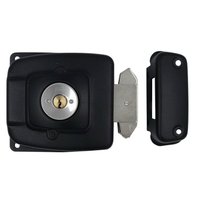 Chapa Cerradura Sobreponer Cangrejo 30mm Porton Corredera Con Caja LIOI