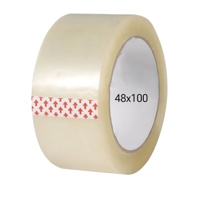 Cinta Embalaje Adhesiva Scotch Transparente y Cafe