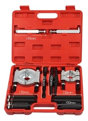 Kit extractor de rodamientos bujes separadores poleas 14 piezas