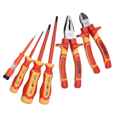 Set Alicate Y Destornillador 1000v Aislado Electricista 6pcs Harden1