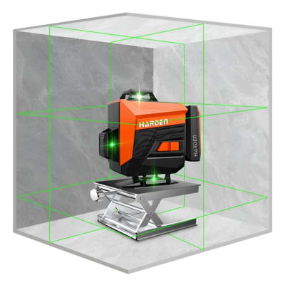 Nivel Laser 16 Lineas Verdes Profecional Recargable Harden1
