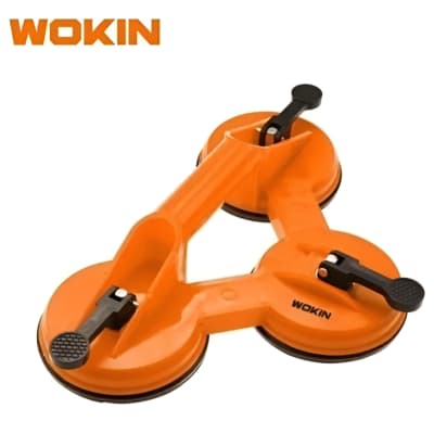 Ventosa Triple Succionador Para Vidrio 115mm 75kg Wokin