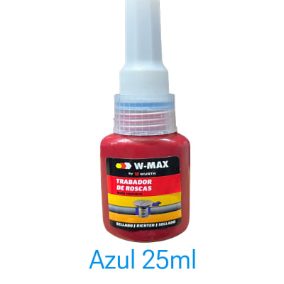 Trabador De Roscas 25ml Azul Resistencia Media Wurt1