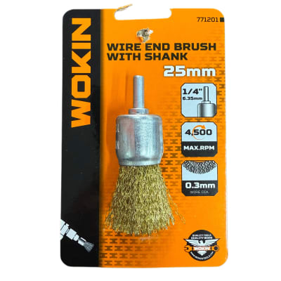Grata Cepillo Taladro 25mm Toma De 1/4 tipo pincel