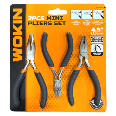 Set De Alicates Mini 4,5 Pulg 3 Piezas Marca Wokin1