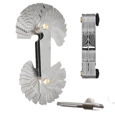 Cuenta Hilo / Medidor De Rosca De Paso Calibrador 36pcs