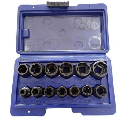 KIT EXTRACTOR PARA TUERCAS Y PERNO RODADO 13 PCS
