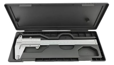 Pie De Metro Analogo 150mm 6 Pulgadas Metal Estuche Toolmak1