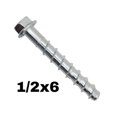 PERNO ANCLAJE KWIK HUS 1/2x6 TORNILLO DIRECTO HORMIGON CONCRETO
