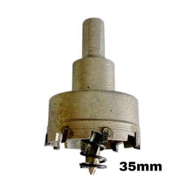 Sierra Copa Metal Inox 35mm Carburo Tungsteno Con Broca Guia