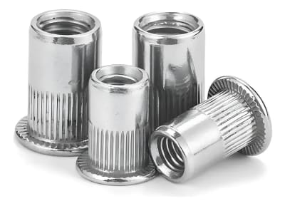 Tuerca Remachable Hilo 3/8 Hierro Pack 10 Und Fierro Zincado