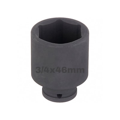 Dado Impacto Hexagonal 46mm Encastre Cuadrante 3/4 Negro